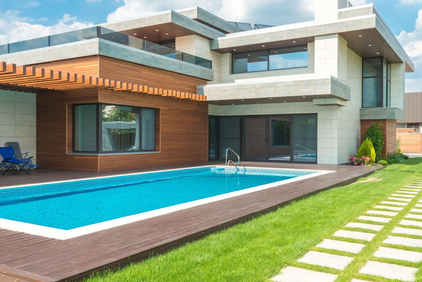 Swimming pool built in Tyagarah, NSW